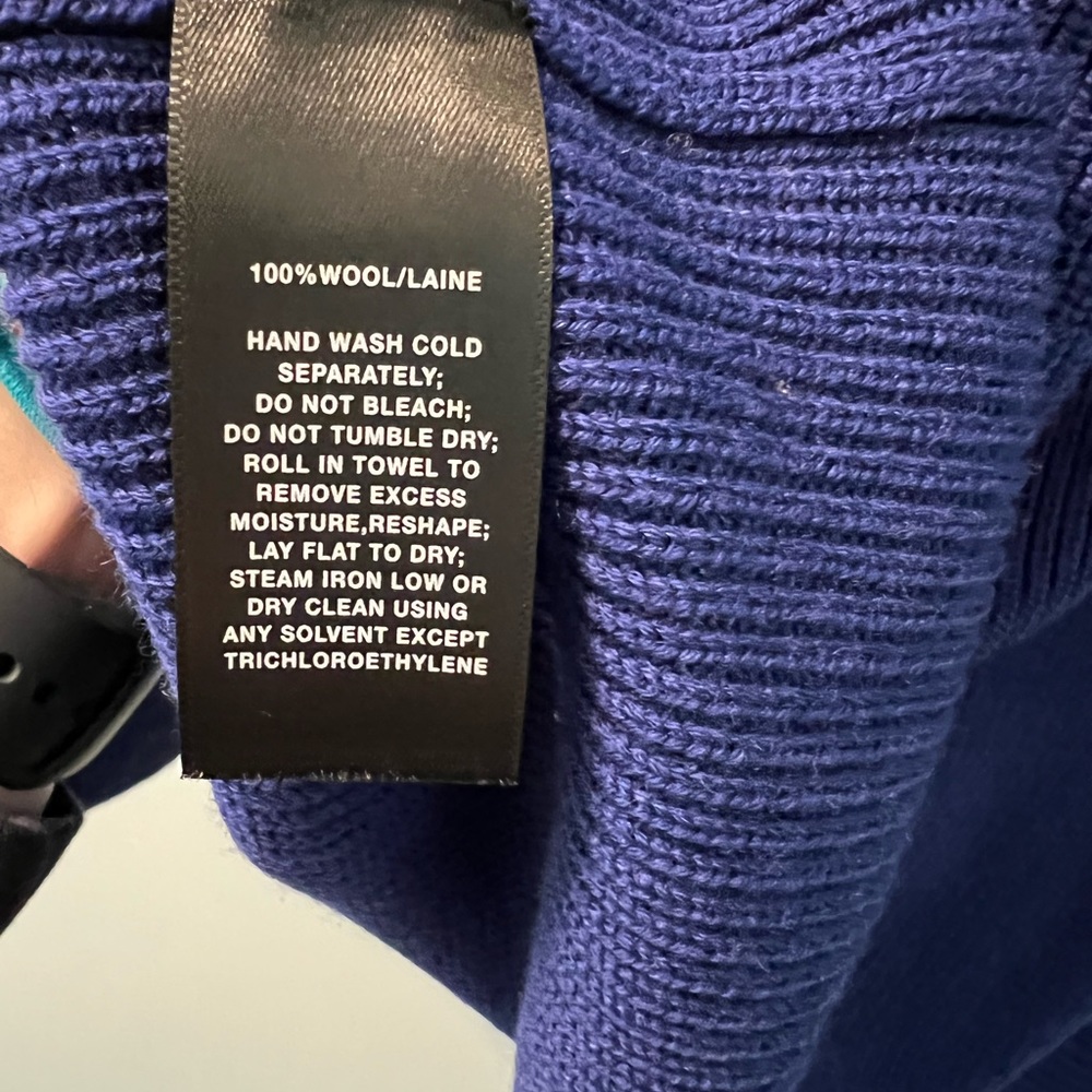 Cobalt Lafayette 148 wool sweater - Picture 5 of 6